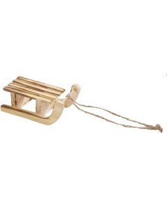 HobbyFun Mini-Utensilien Schlitten Hellbraun