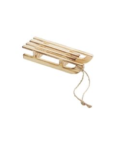 HobbyFun Mini-Utensilien Schlitten Hellbraun