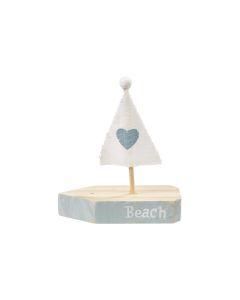 HobbyFun Mini-Figur Segelboot 9 cm, Türkis