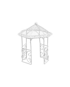 HobbyFun Mini-Utensilien Pavillon 14 cm, Weiss