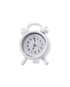 HobbyFun Mini-Utensilien Wecker 2 Stück, Weiss