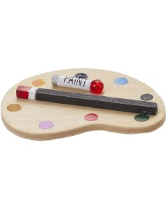 HobbyFun Mini-Utensilien Mal Palette 5 cm, 2 Stück