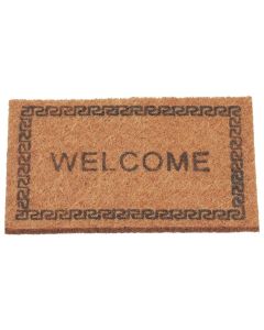 HobbyFun Mini-Utensilien Fussmatte Welcome Braun