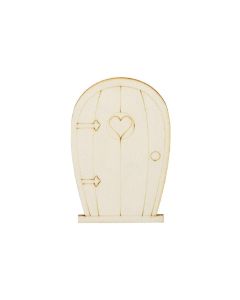 HobbyFun Mini-Utensilien Holztür V Natur