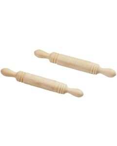 HobbyFun Mini-Utensilien Nudelholz Natur