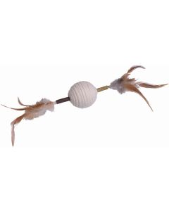 Nobby Katzen-Spielstab Matatabi Stick mit Rasselball, 28 cm