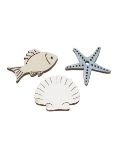 HobbyFun Mini-Utensilien Holzstreuteile Maritim