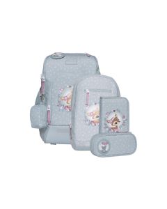Beckmann Schulrucksack-Set Active Air Flx Forest Deer Dusty, 6-teilig