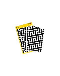 Avery Zweckform Klebepunkte Ø 8 mm, 4 Blatt, Schwarz