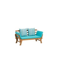Greemotion Funktionsbank Tobago, Blau, 2 Sitzplätze
