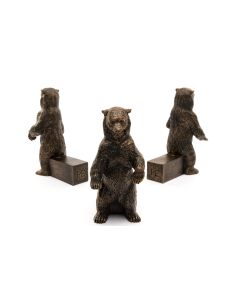 Jardinopia Pflanzentopffüsse Potty Feet Grizzlybär, 3er Set