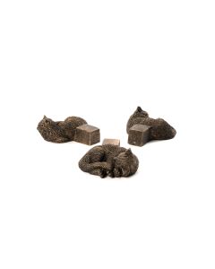 Jardinopia Pflanzentopffüsse Potty Feet Schlafende Katze, 3er Set