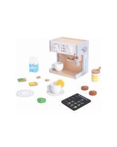 Spielba Holzspielwaren Spiel-Haushaltsgerät Kaffeemaschine mit Zubehör