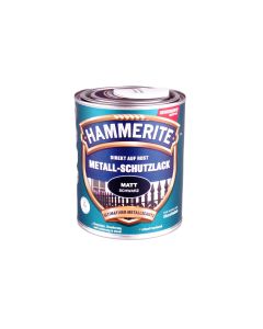 Hammerite Metall-Schutzlack Matt Schwarz, 750 ml