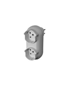 STEFFEN Mehrfachstecker Strong 2x T15, Weiss