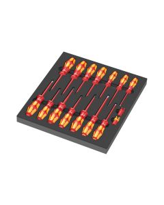 Wera Schraubenzieher-Set VDE 9711 Schaumstoffeinlage, 16-teilig