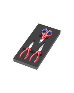Wera Zangen-Satz Knipex 9781 Schaumstoffeinlage Set 2, 3-teilig