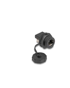 Delock Kupplung RJ45 Cat.6A mit Verschlusskappe, zum Einbau 1 Stück