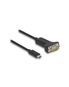 Delock Serial-Adapter USB-C – RS-232 D-Sub 9 Pin mit Muttern 2 m