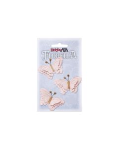 HobbyFun Mini-Utensilien Florella Schmetterling, Rosa