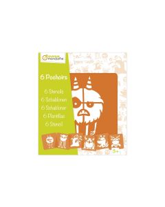 Avenue Mandarine Schablone 15 x 15 cm, Monster
