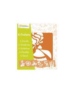 Avenue Mandarine Schablone 15 x 15 cm, Prinzessin