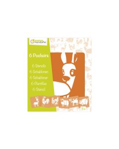 Avenue Mandarine Schablone 15 x 15 cm, Bauernhof