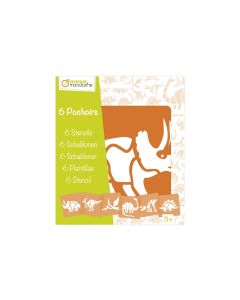 Avenue Mandarine Schablone 15 x 15 cm, Dinosaurier