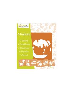 Avenue Mandarine Schablone 15 x 15 cm, Haustiere