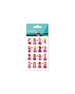 Clairefontaine Motivsticker 3D Cooky Prinzessin 1 Bogen
