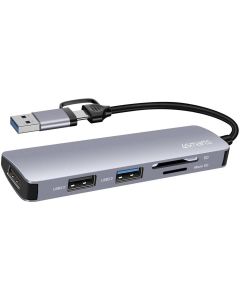 4smarts USB-Hub 5in1 Universal Multiport Hub USB-A/USB-C