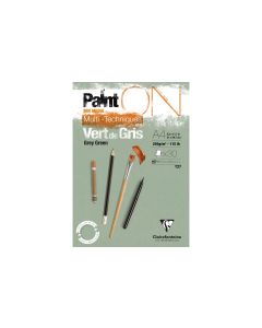 Clairefontaine Malblock PaintON A4, 30 Blatt, Grüngrau