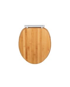 Wenko Toilettensitz Bambusa mit Fix-Clip, Hellbraun