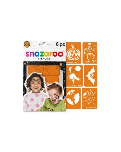 Snazaroo Zubehör Schablonen Halloween, 6 Stück