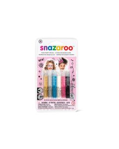 Snazaroo Zubehör Schminkstifte Mädchen, 6 Stück