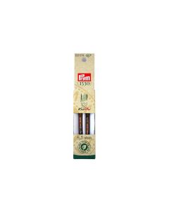 Prym 1530 Stricknadelspitzen Natural, kurz 5.00 mm, 8.7 cm, Birkenholz