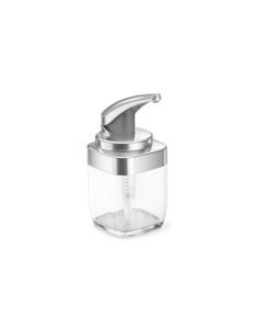 Simplehuman Seifenspender 444 ml, Silber/Transparent