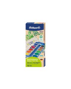 Pelikan Leuchtfarbe im Deckfarbkasten Eco, 12 Farben