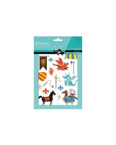 Clairefontaine Motivsticker Sweety Ritter 6 Bogen