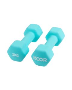 KOOR Kurzhantel-Set 3 kg, Blau
