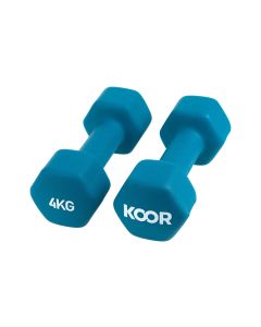 KOOR Kurzhantel-Set 4 kg, Türkis
