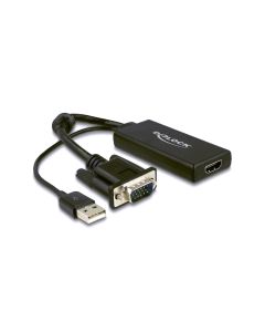Delock Konverter VGA - HDMI, mit Audio