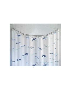 Wenko Duschvorhangstange Rund 90 x 90 cm, Chrom