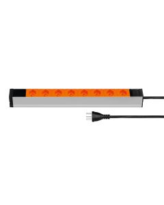 STEFFEN 19 Steckdosenleiste 8x T23 ,Orange, 1HE