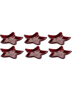 Leonardo Schale Autentico 15 cm, 6 Stück, Rot