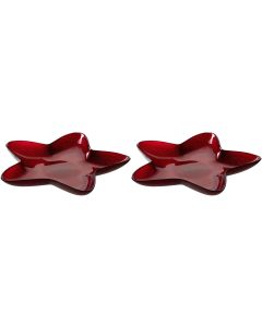 Leonardo Schale Palazzo 29 cm, 2 Stück, Rot
