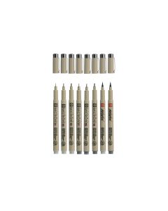 Sakura Fineliner Pigma Micron Kaltgrau/Hellkaltgrau, 8-teilig