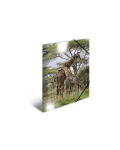 HERMA Gummibandmappe A3 Giraffe, Polypropylen, mit Innendruck