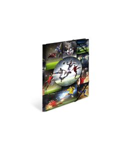 HERMA Gummibandmappe A4 Football, Karton, mit Innendruck