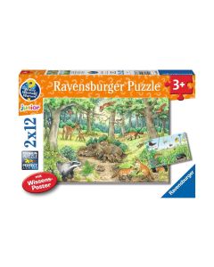 Ravensburger Kleinkinder Puzzle WWW Tiere im Wald und auf der Wiese